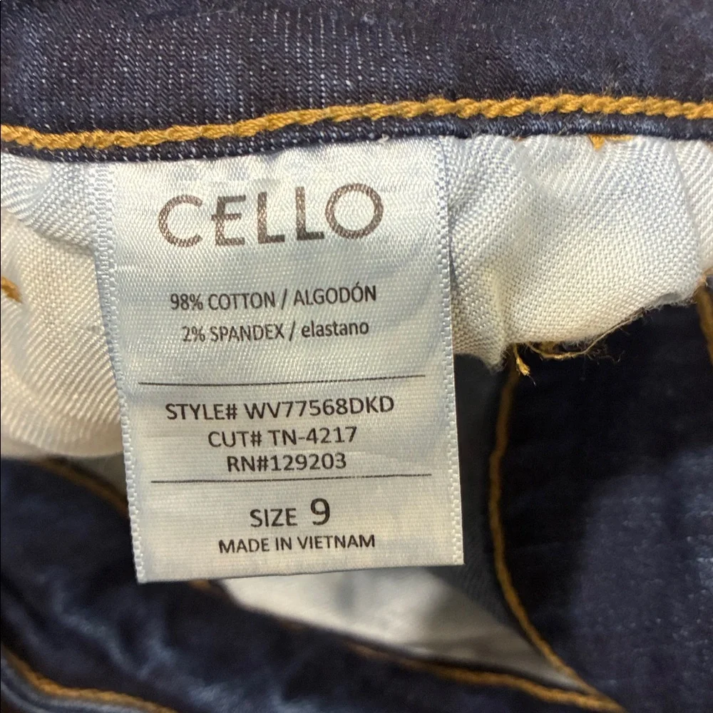 Cello Dark Blue Distressed Skinny Jeans size 9 - Picture 8 of 8
